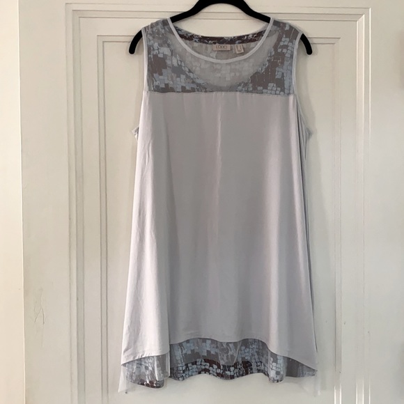 LOGO sleeveless twin tank set